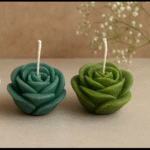 Hand-poured rose flower candles, scented and decorative, perfect for home decoration and festivals.
