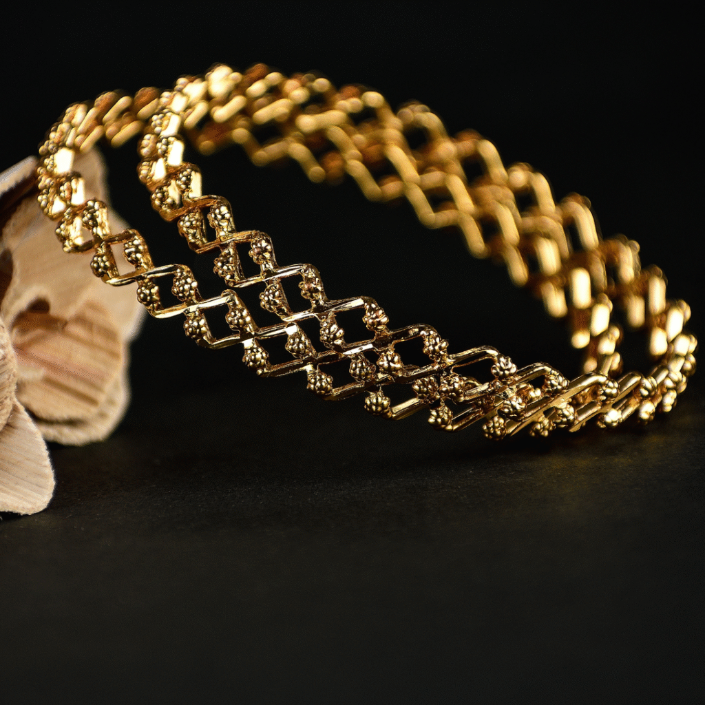 Elegant Gold Plated Designer Bangles for Women